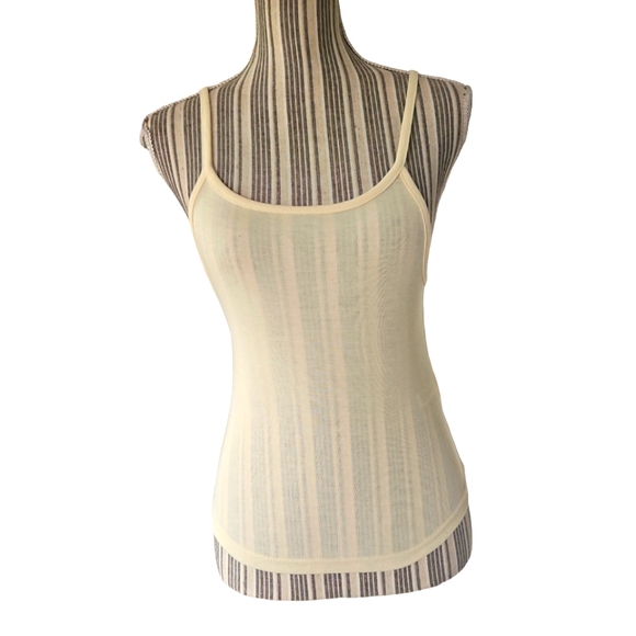 Free People Intimately Women Knit Yellow Spaghetti straps Tank Top/Cami Size S P - Picture 1 of 11